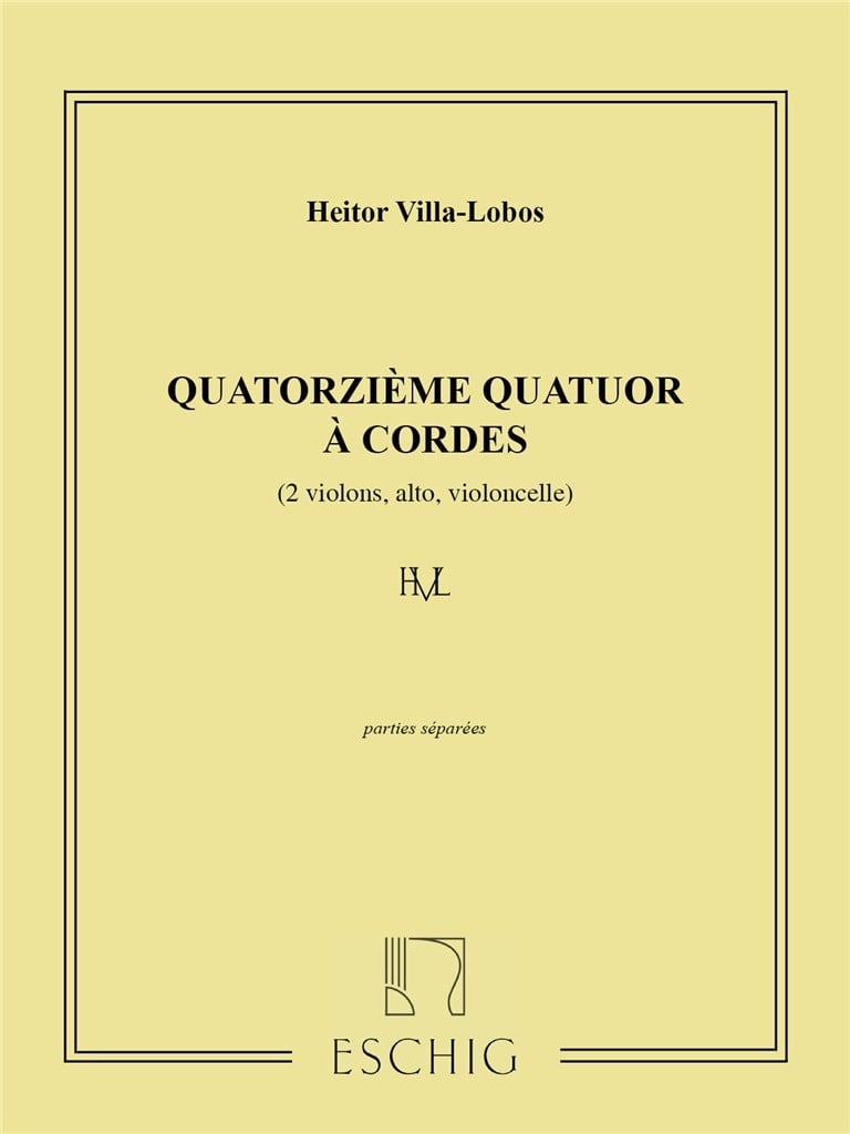 Villa-Lobos Quatuor N 14 Pties
